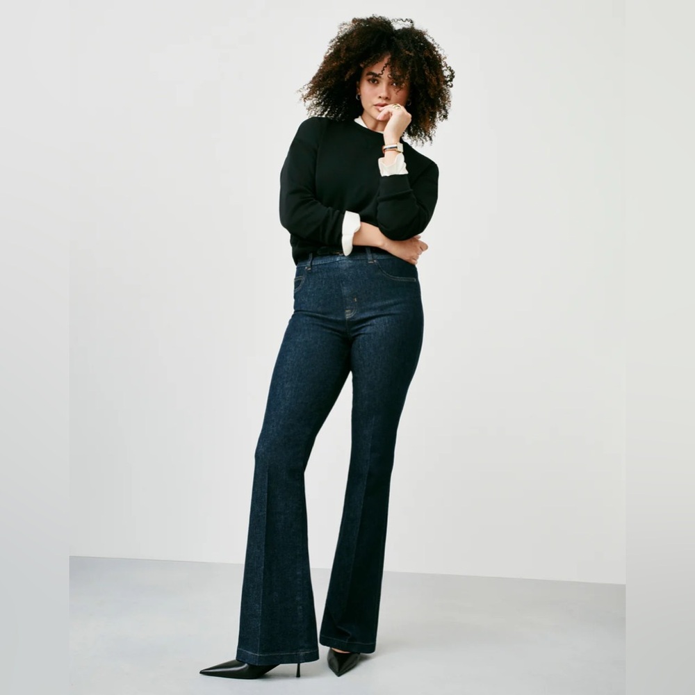 NWT! SPANX Dark Blue Women Jeans 2X Petite